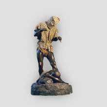 The Leopard Man attacking another person asleep on the ground