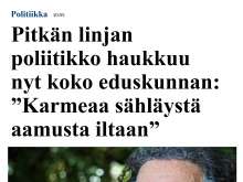Poliitikko haukkuu kaikki