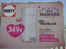 publicité pour la fete des meres mettant en avant un frigidaire  