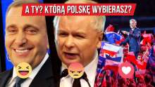 Zdjęcie z postu na profilu "Wiosna" odnoszące się do (prawdopodobnie) przyszłych kandydatów na prezydenta RP. Ma ono zachęcić odbiorców do oddania "głosu" w formie lajka pod zdjęciem.