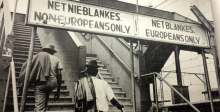This is an image of the separation of Africans and Europeans who colonozied Africa , the apartheid laws instilled a strong mindset of hate towards black people and has still managed to stick around 21st century South Africa