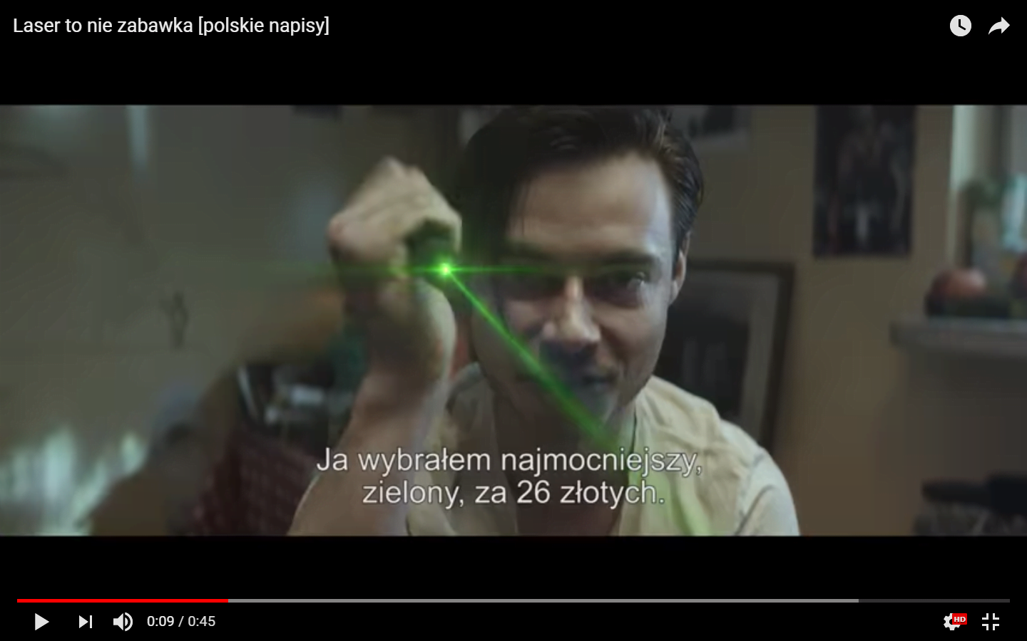 Laser to nie zabawka