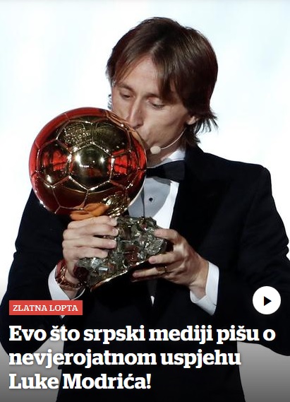 Evo što srpski mediji pišu o nevjerojatnom uspjehu Luke Modrića!