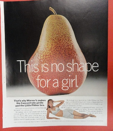 This is no shape for a girl. Warner bra. 1967.