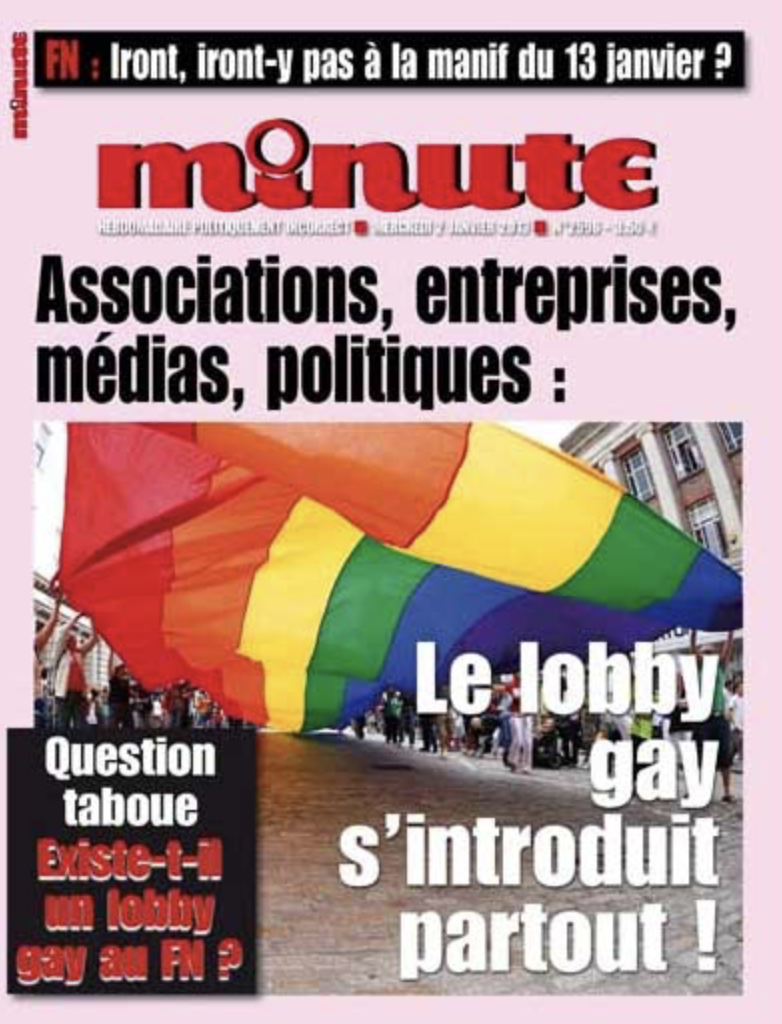 Une homophobe du journal Minute