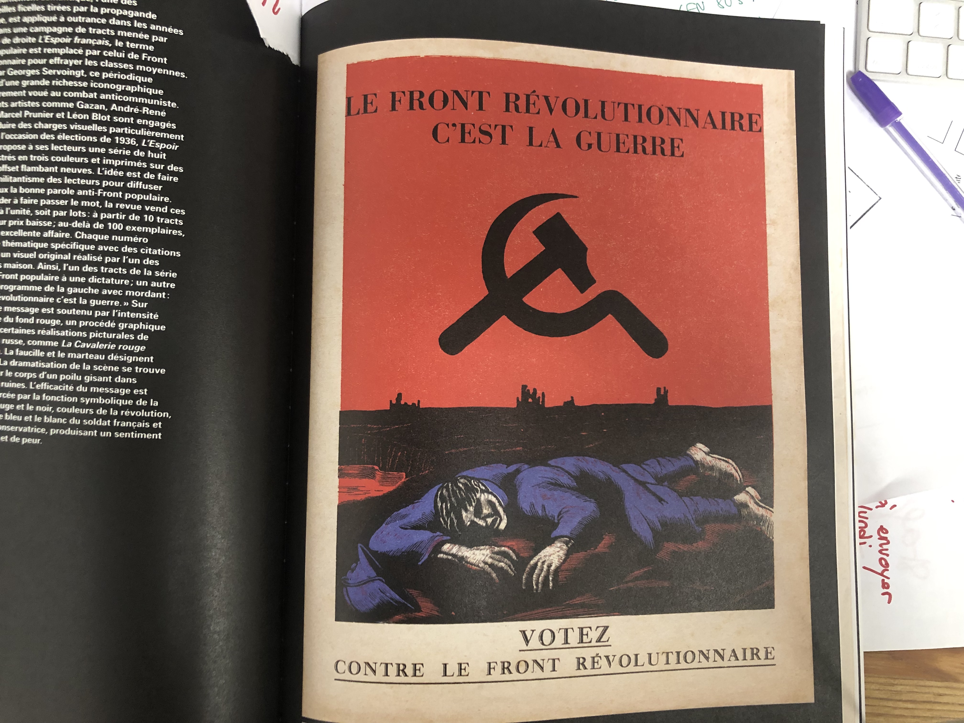 tract de l'espoir français contre le front révolutionnaire 