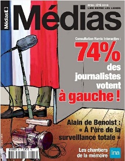 une de Medias 74% des journalistes sont de gauche 