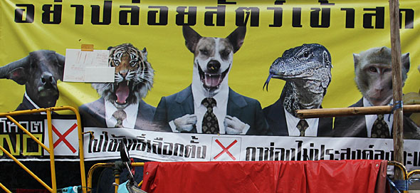 Posters used for Thailand's 2014 election