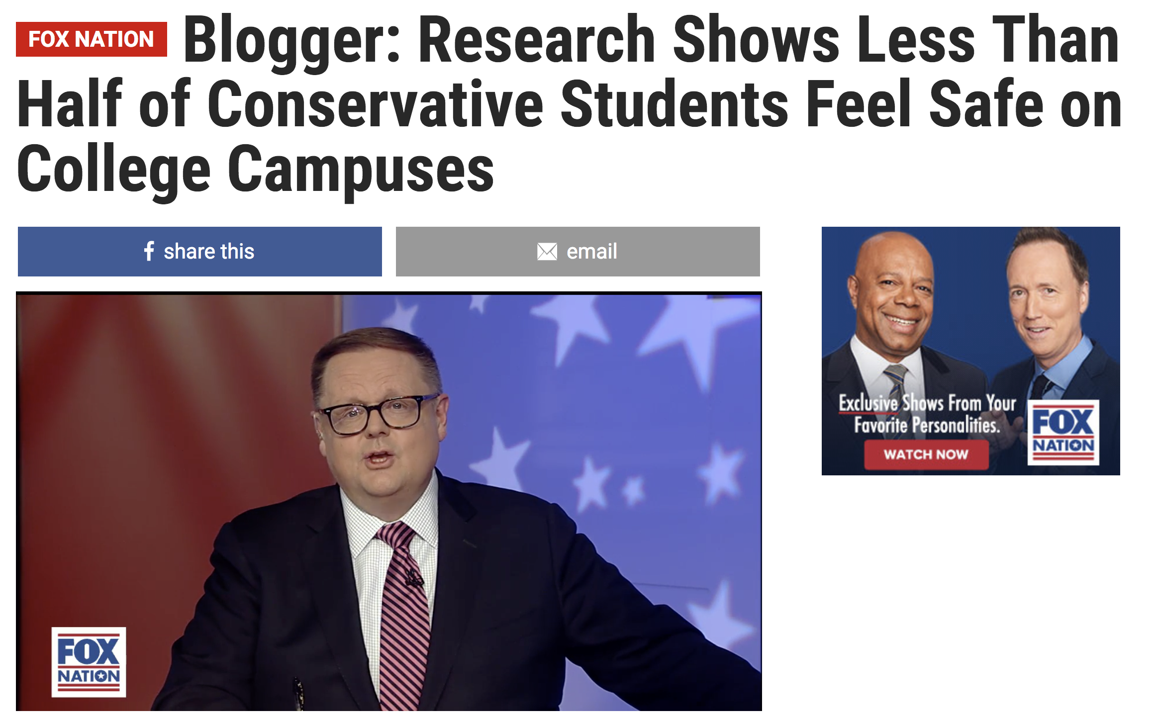 conservative students feel unsafe