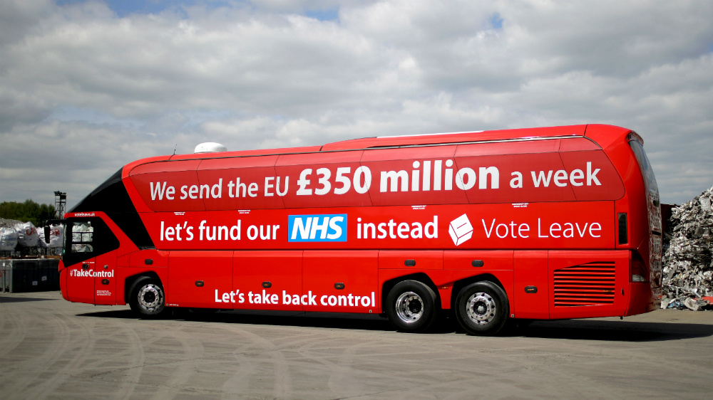 We send the EU 350 million a week, let's fund our NHS instead. 