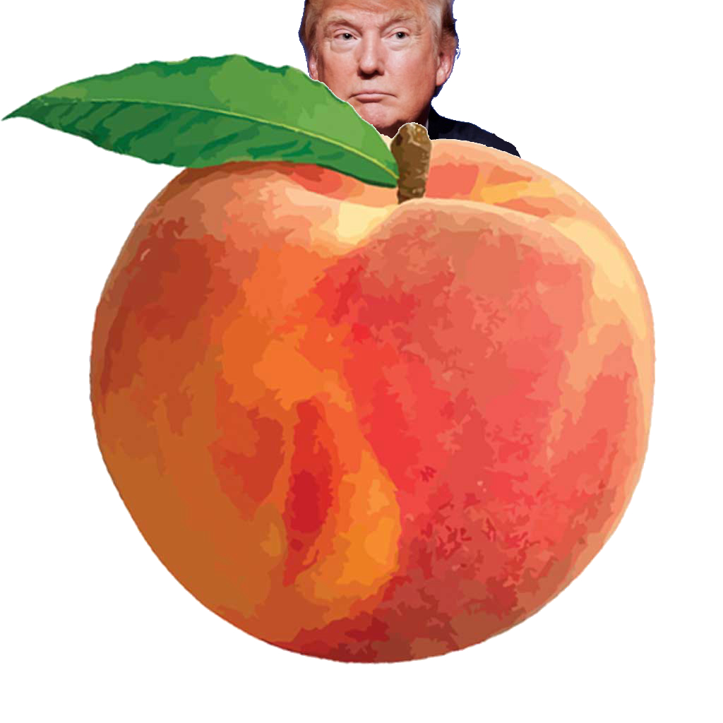 Trump in a peach