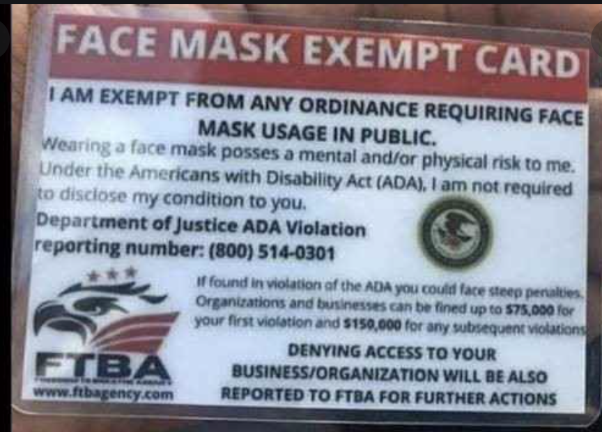mask exempt