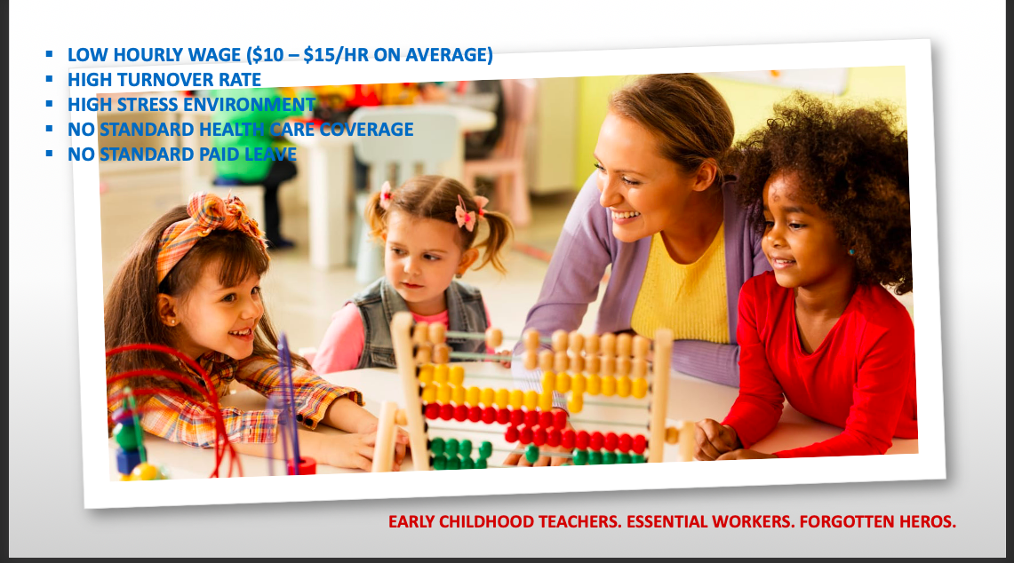 Early Education Teacher being Essential