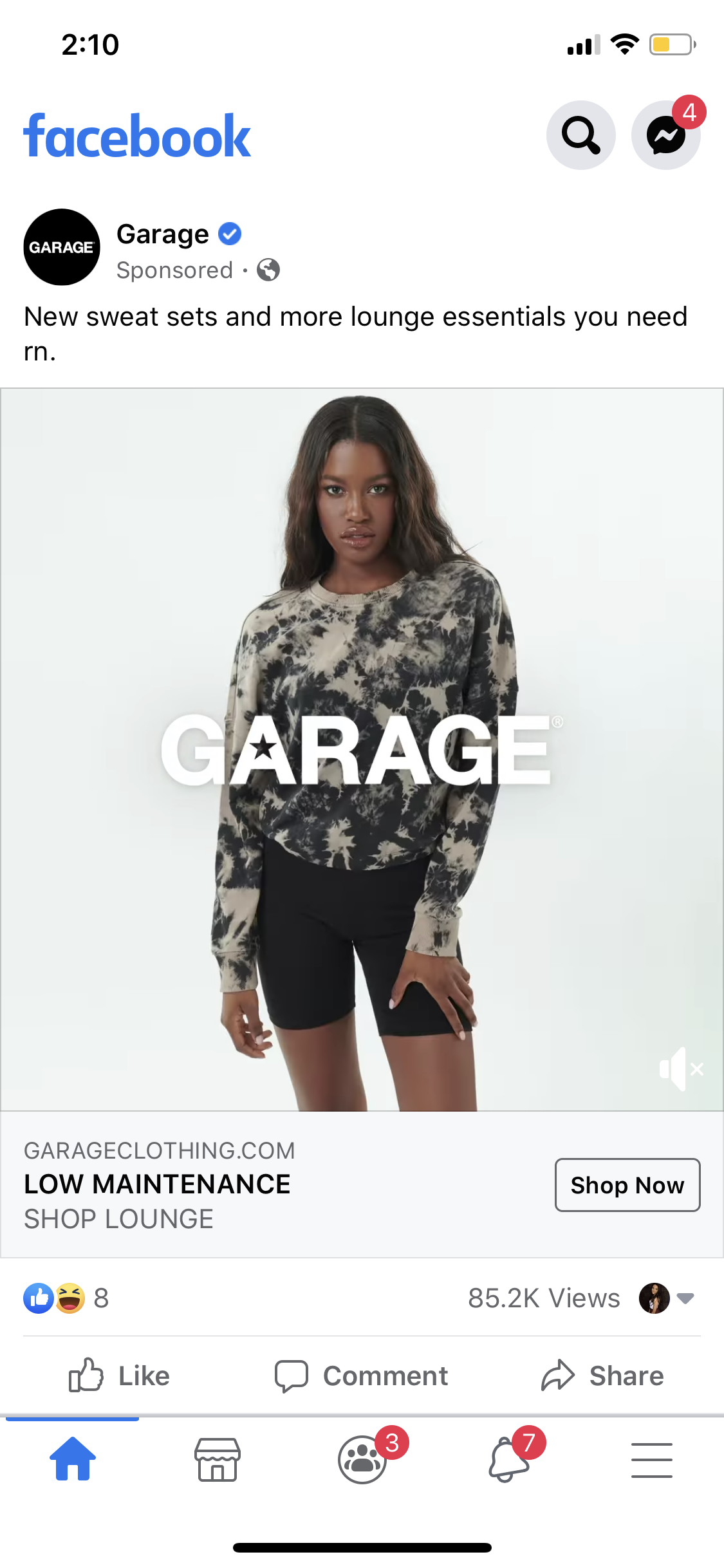 Picture of girl in a comfortable lounge sweatshirt 