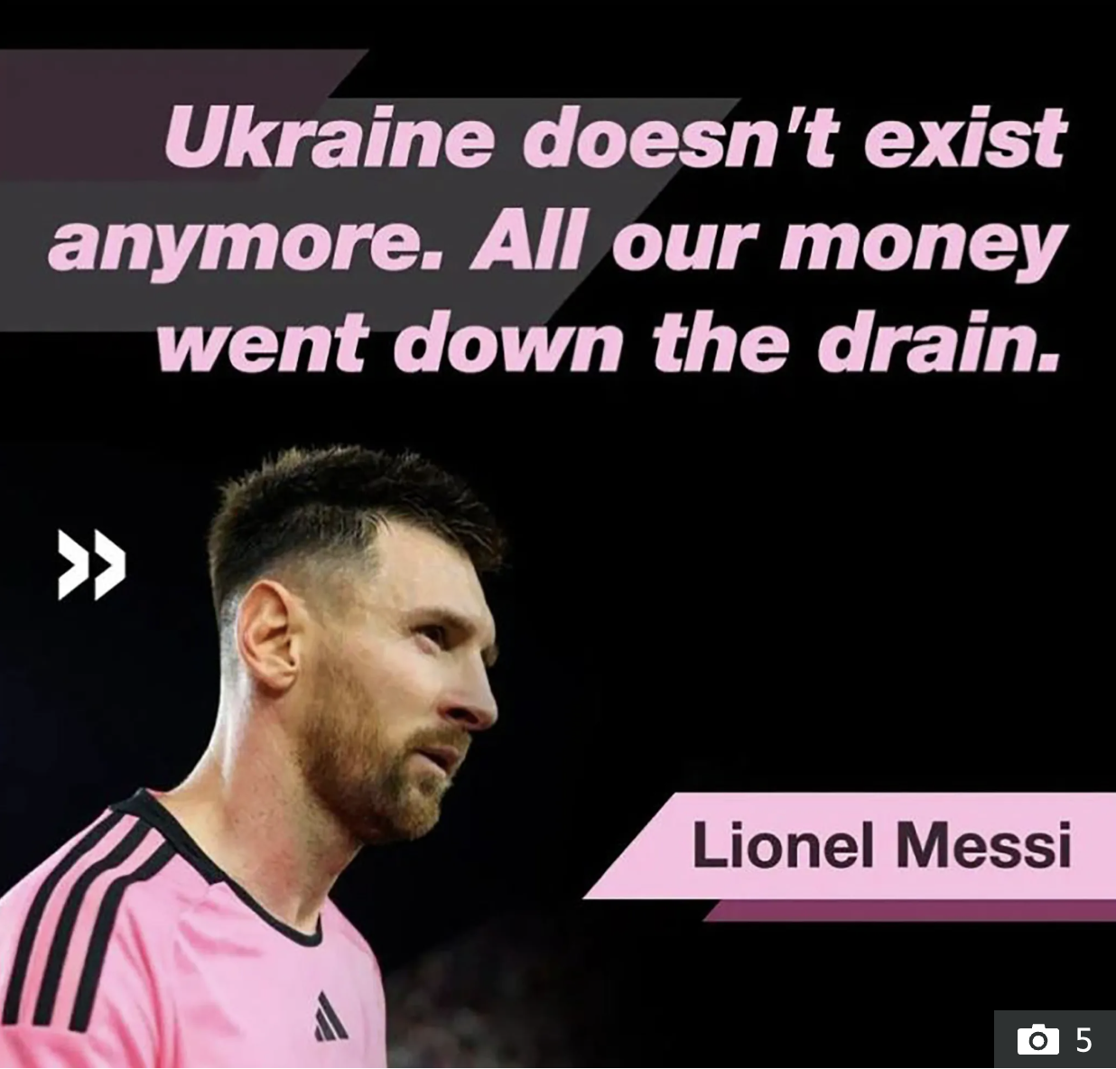 "Ukraine doesn't exist anymore. All our money went down the drain."