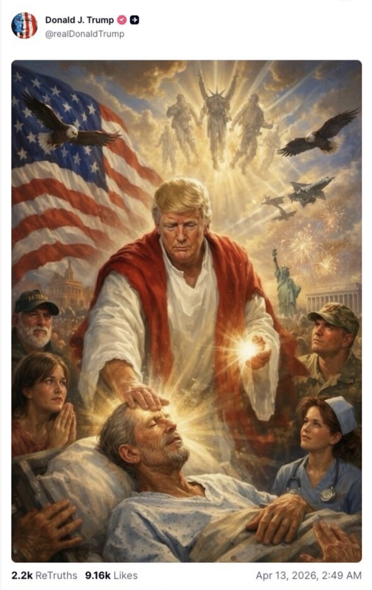 Trump as Jesus