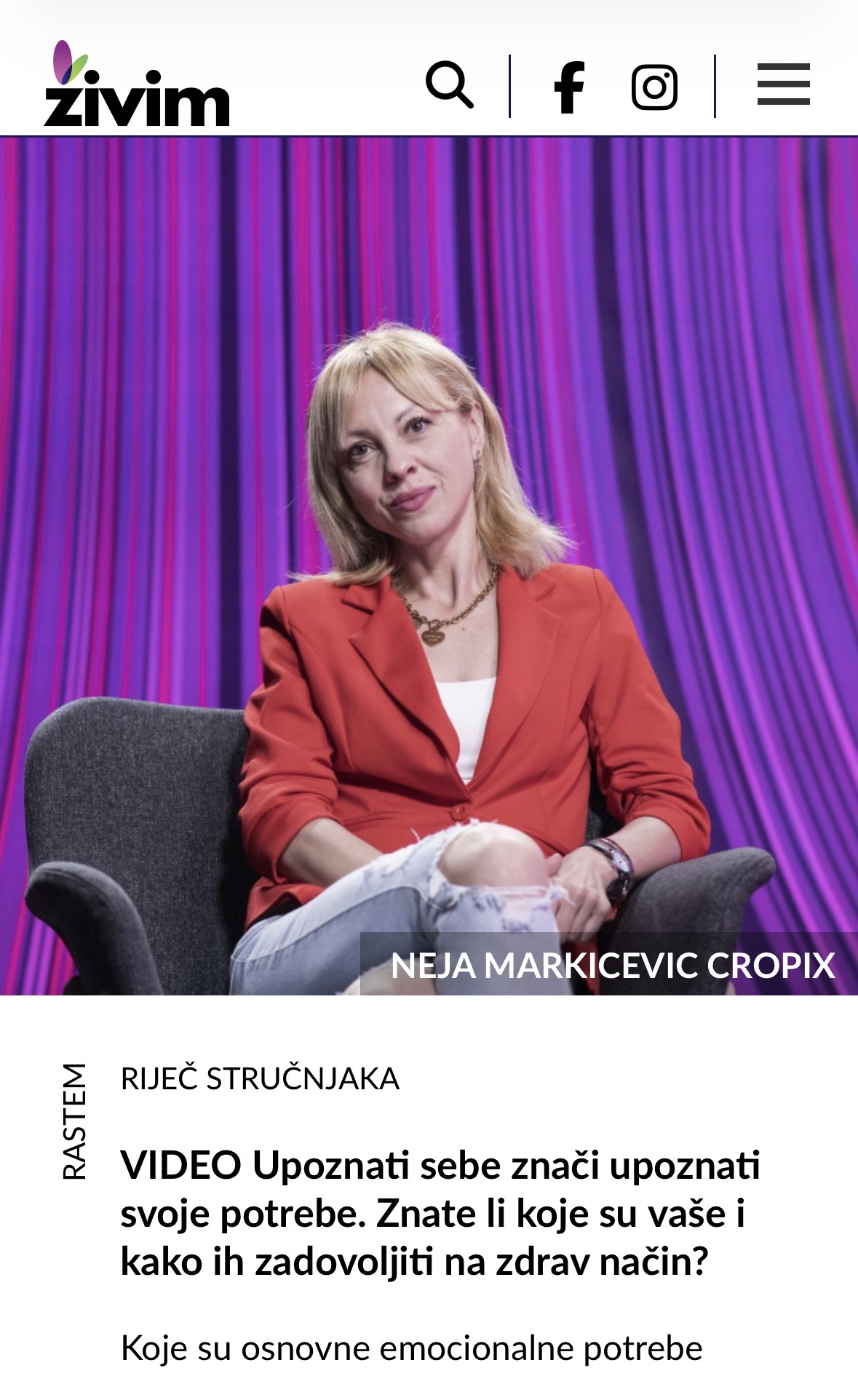 Upoznati sebe znači upoznati svoje potrebe.