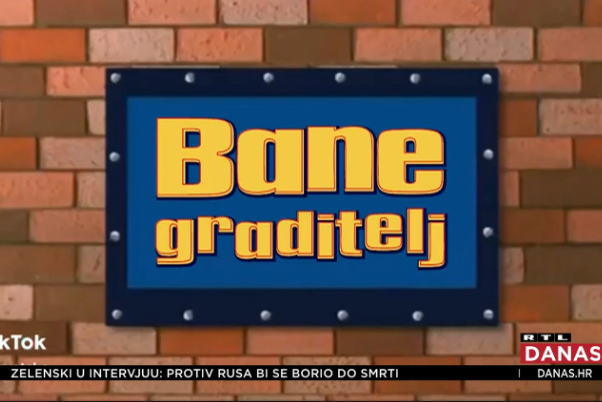 Video ismijava aferu oko APN kredita koji je Banožić dobio za gradnju kuće. Koristi pjesmu i stil dječjeg crtića „Bob graditelj”, ali je lik preimenovan u „Bane graditelj”. Cilj videa je prikazati političkog protivnika kao pohlepnog i nesposobnog te utjecati na mišljenje javnosti.