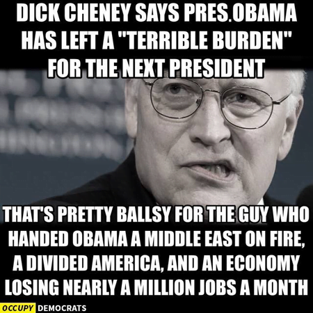 Cheney Obama