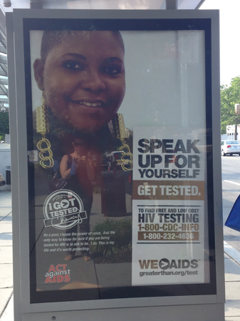 CDC Bus Stop Ad for HIV Testing