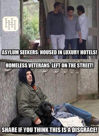 Housing for Asylum Seekers vs. US Vets