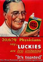Physicians say Luckies are less irritating. It's toasted. 