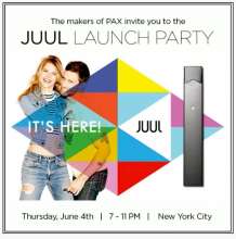 Pax (Juul) Invites all (teens included) to their launch party