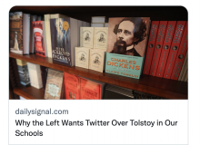 Twitter Over Tolstoy