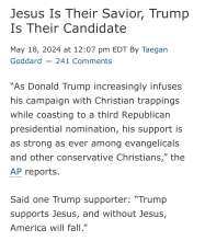 Trump jesus