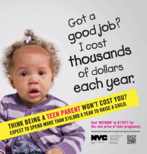 Cost of Being a Teen Parent PSA