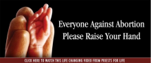 Newborn Baby Raises Hand Against Abortion