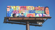 Billboard Says Kids Who Read are Happier