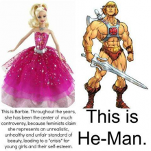 Barbie vs. He-Man