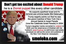Zionist Puppet Trump