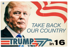 Trump '16 Poster: Take Back Our Country