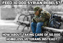 Meme: Feed Vets, Not Syrian Rebels